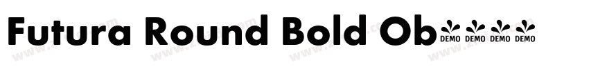 Futura Round Bold Ob字体转换
